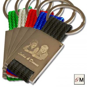 Schlüsselanhänger Polo in verschiedenen Farben mit Foto und Textgravur