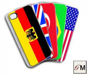 iPhone 4/4s Hülle mit Länderflaggen
