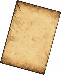 Pergament Karte blanko
