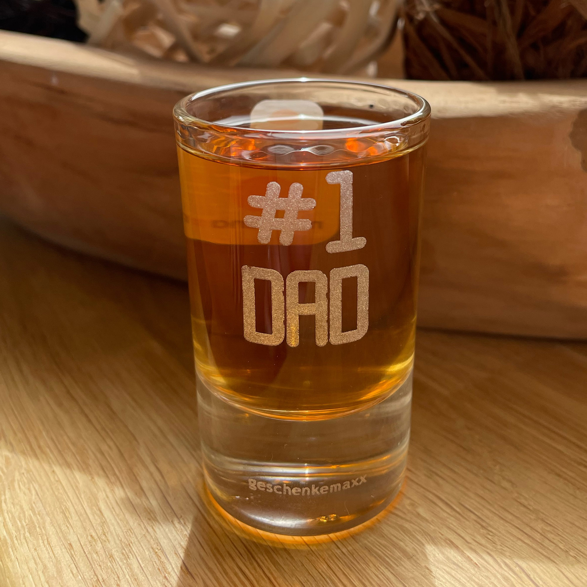 Schnapsglas No.1 Dad Vatertagsgeschenk