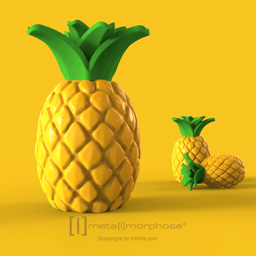 Schlüsselanhänger Ananas Animation