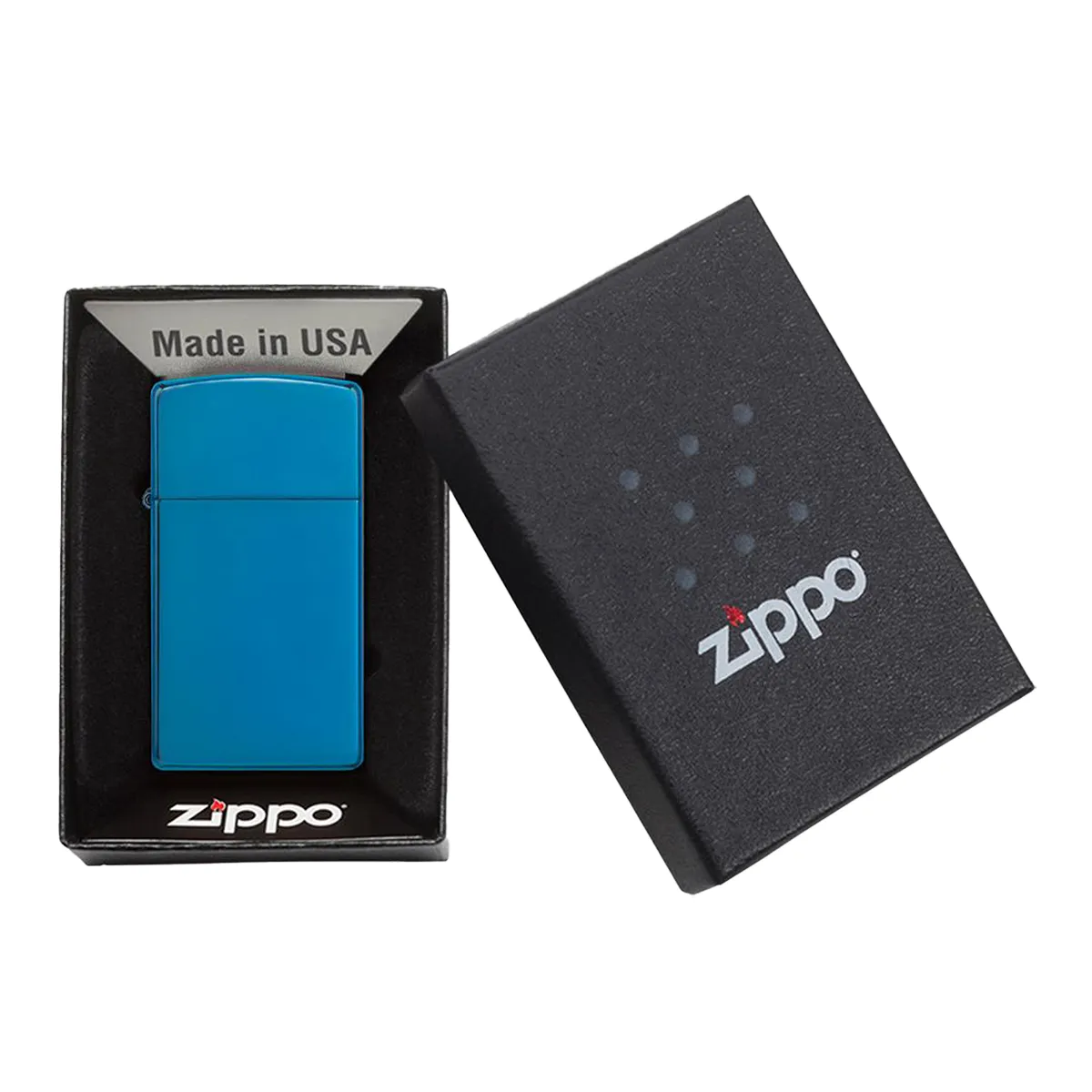Zippo Slim Sapphire Feuerzeug mit original Verpackung