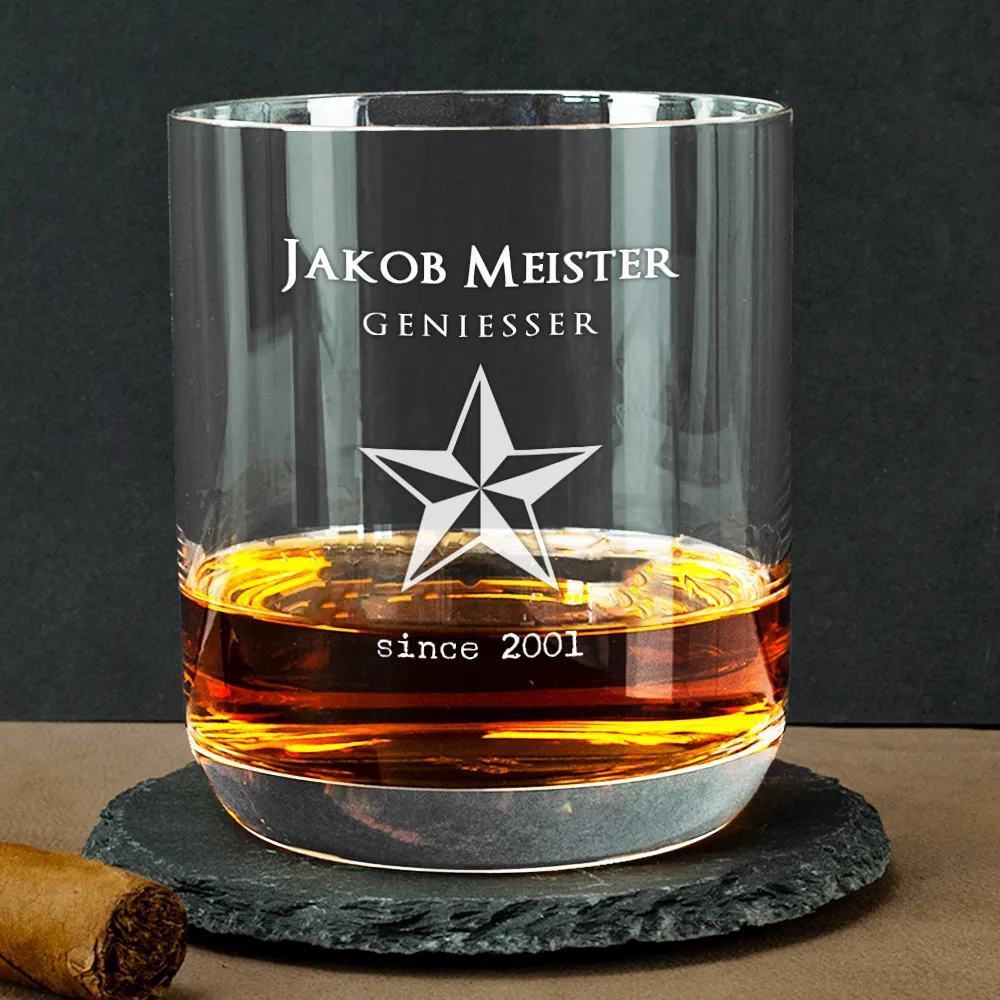Tumbler Whiskyglas mit Gravur - 3 Motive zur Auswahl | Stölzle