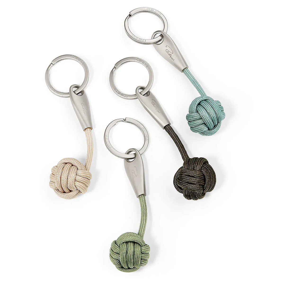 Schlüsselanhänger mit Gravur Knot - Philippi | 4 Farben zur Auswahl