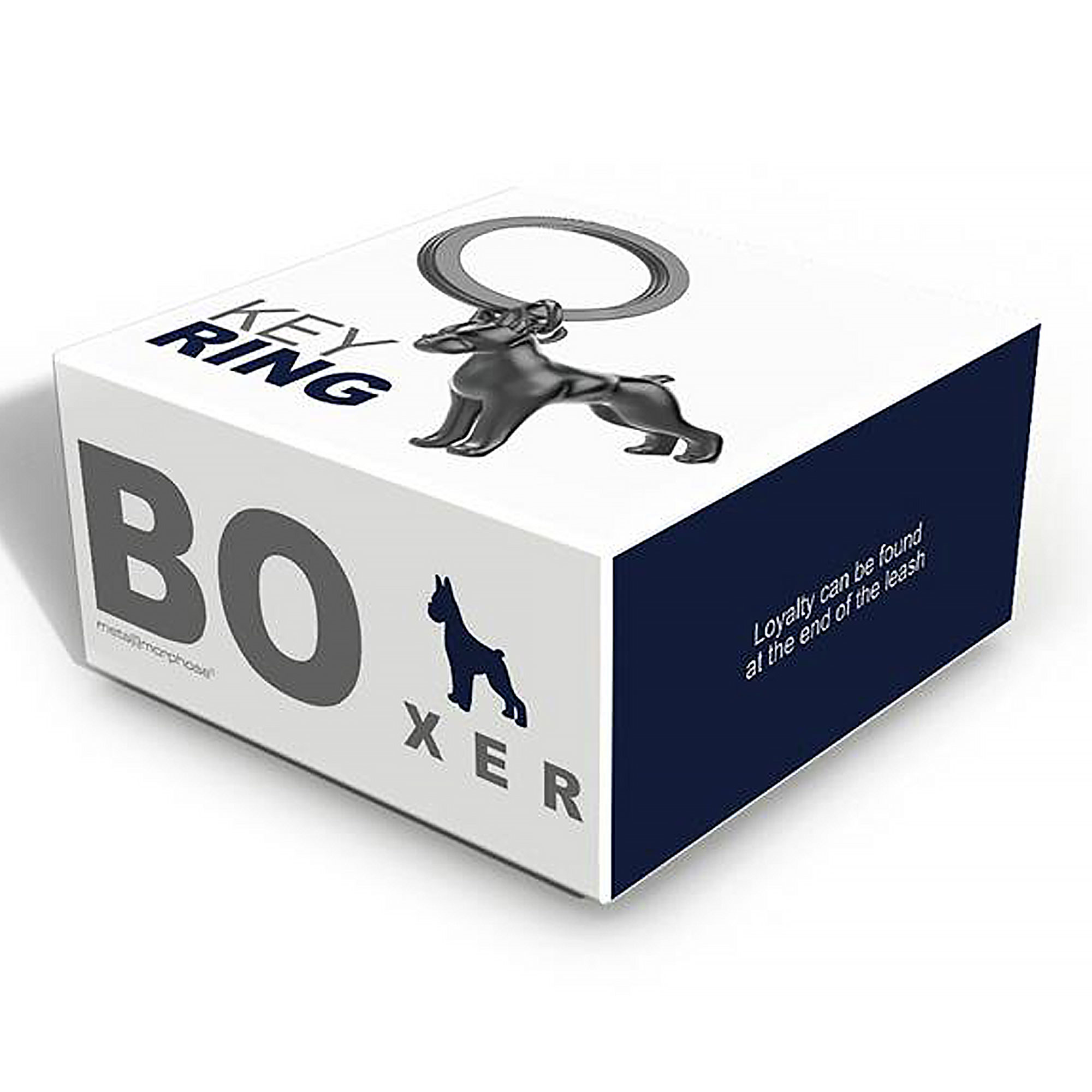 Boxer Hunde-Schlüsselanhänger Verpackung