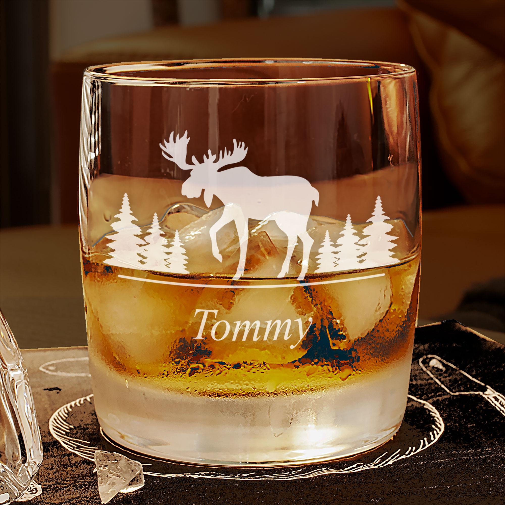 Weihnachtsgeschenk Whiskyglas mit Weihnachtsmotiv und Gravur - Limited Edition 